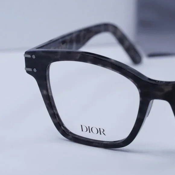 Dior DIORSIGNATUREO S2F 6800 Square Eyeglasses 53mm - Grey Leopard - Picture 8 of 11